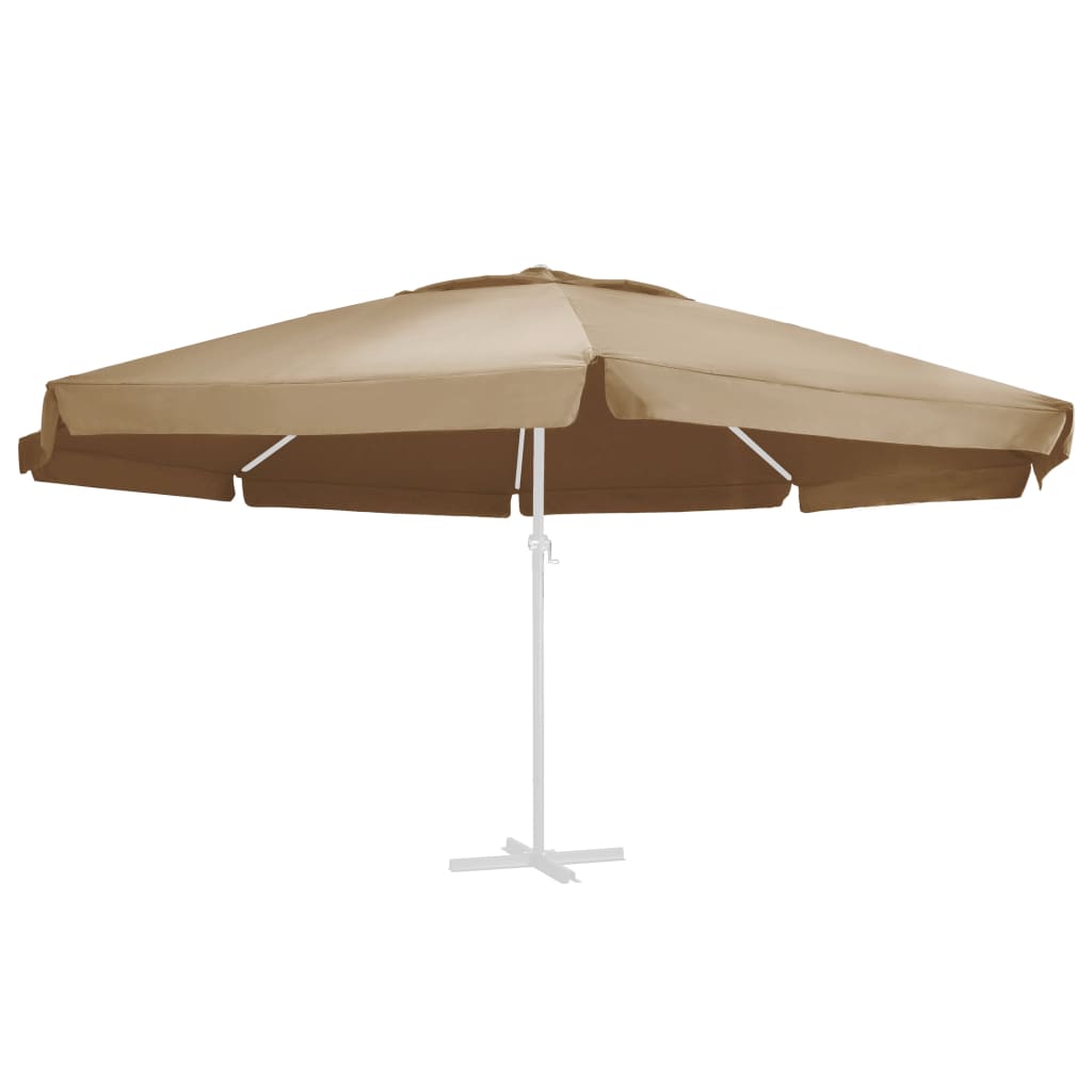 Vervangingsdoek voor parasol 600 cm taupe