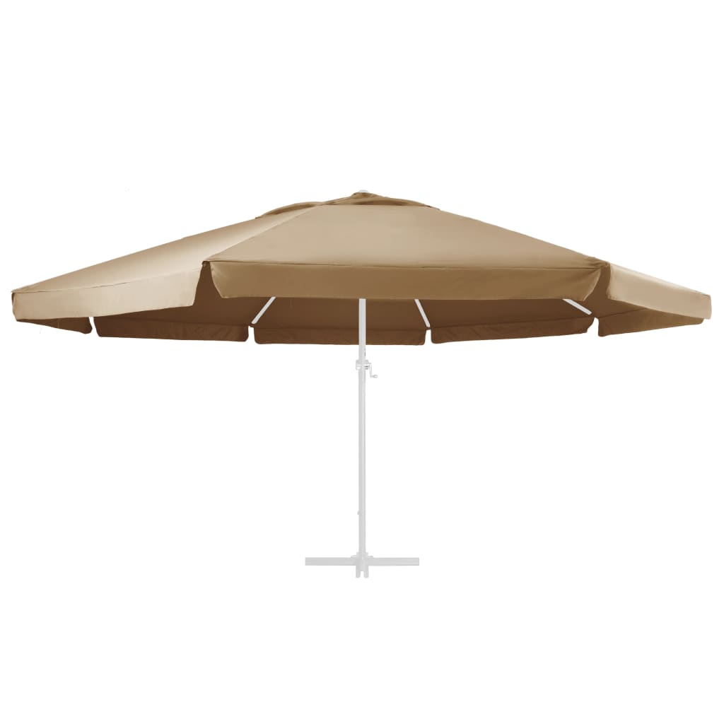 Vervangingsdoek voor parasol 600 cm taupe