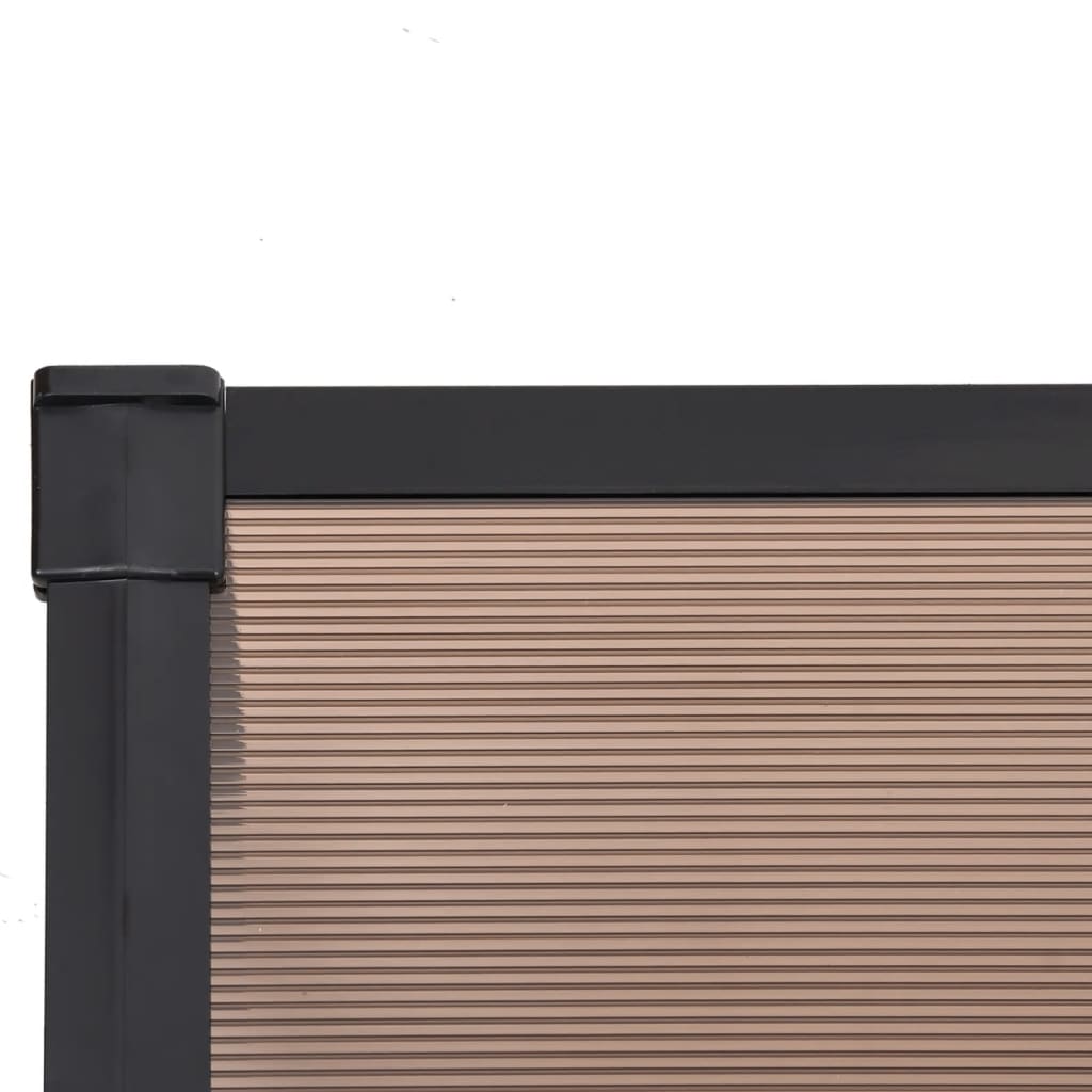Deurluifel 152,5x90 cm polycarbonaat zwart